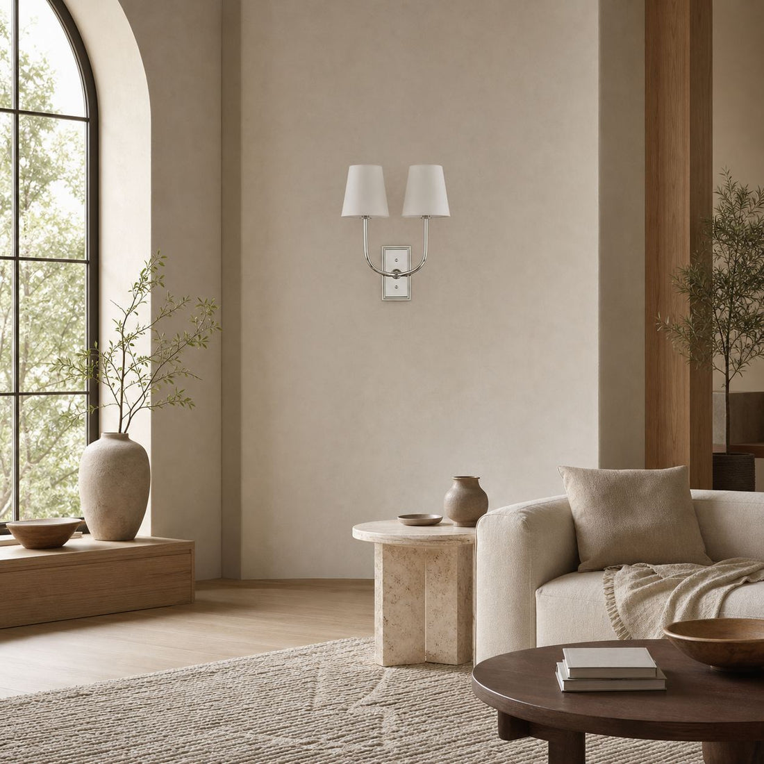 VistaGlow Industrial Metal Wall Lamp - Modern Double Sconce