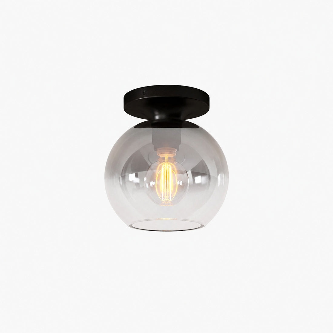 Selvion Modern Globe Pendant Light - Damp-Rated Bathroom Lighting - Luxe Glass Shade