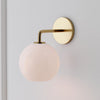 Selvion Artistic Globe Sconce Light - Handcrafted Glass Sculptural Wall Fixture