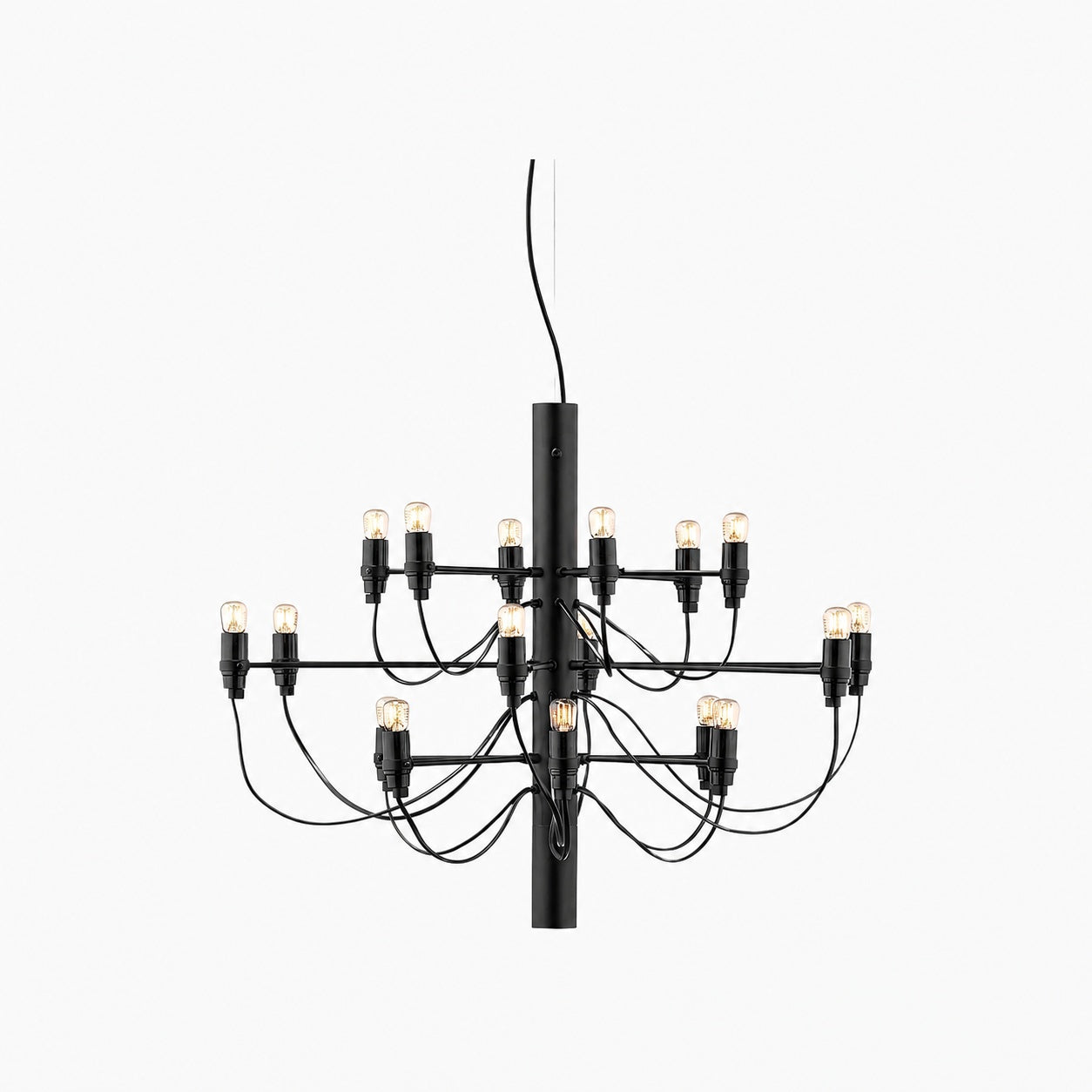 Tendrila Contemporary Multi-Light Chandelier - Industrial-Inspired Design Metal Suspension for Lounges N01