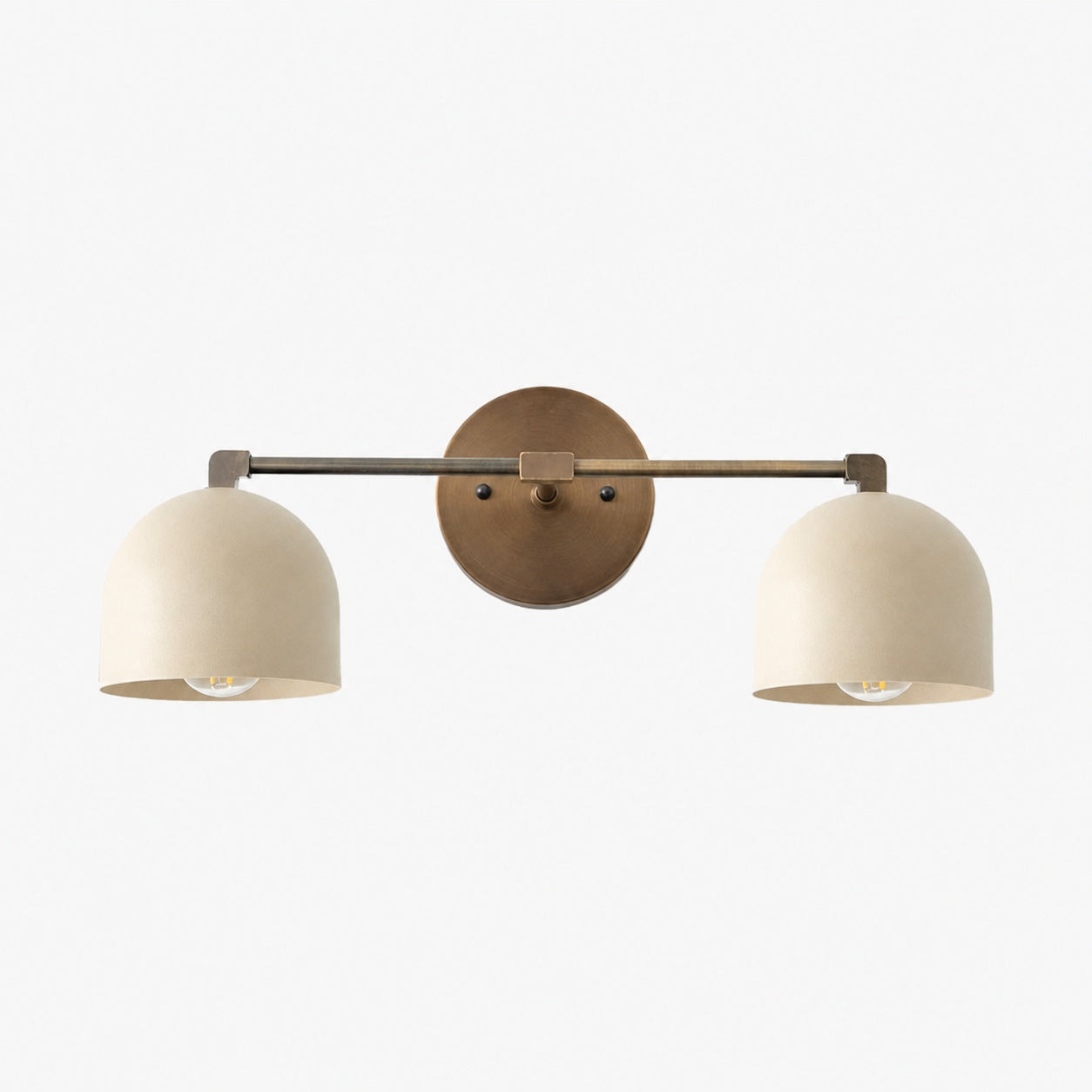Metio Dome Mid-Century Deep Ball Vanity Lamp - Brass Wall Sconce
