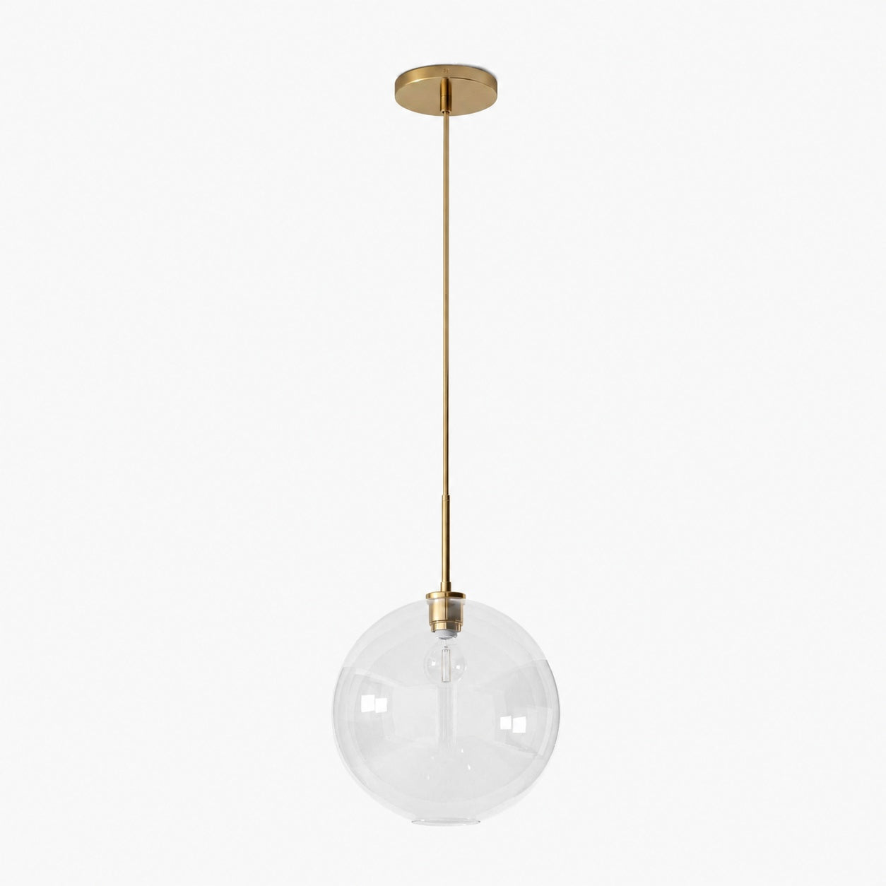 Selvion Sculptural Globe Pendant Light - Modern Glass Pendant Lamp - Sleek Design