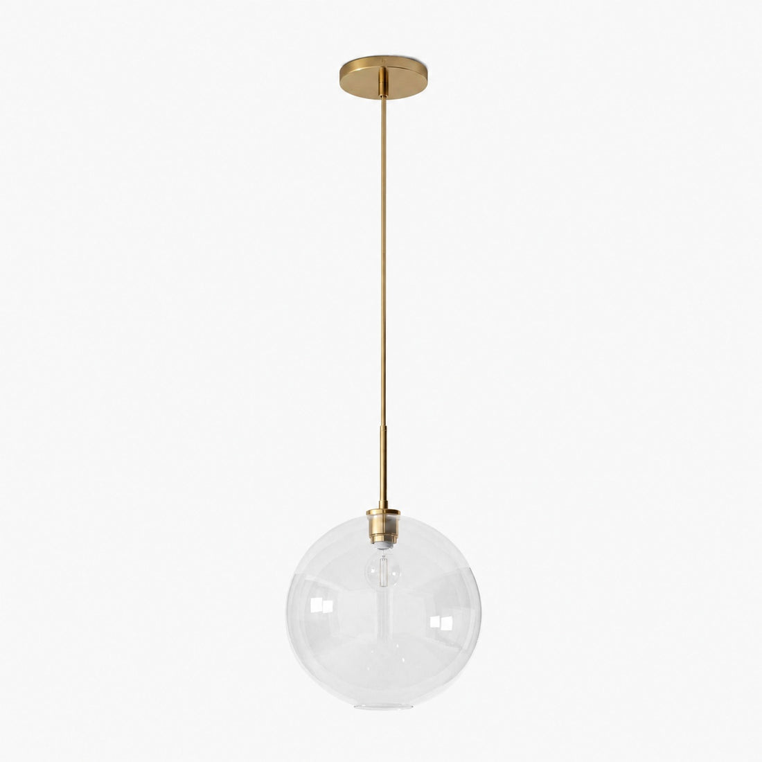 Selvion Sculptural Globe Pendant Light - Modern Glass Pendant Lamp - Sleek Design