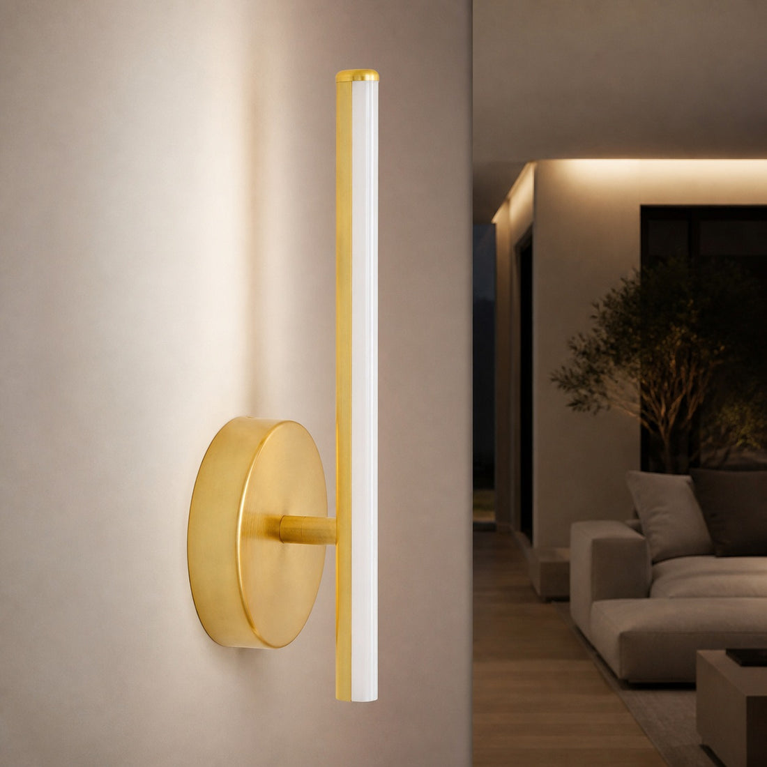 Voro Modern LED Wall Sconce - Metal Bathroom & Hallway Lighting Fixture