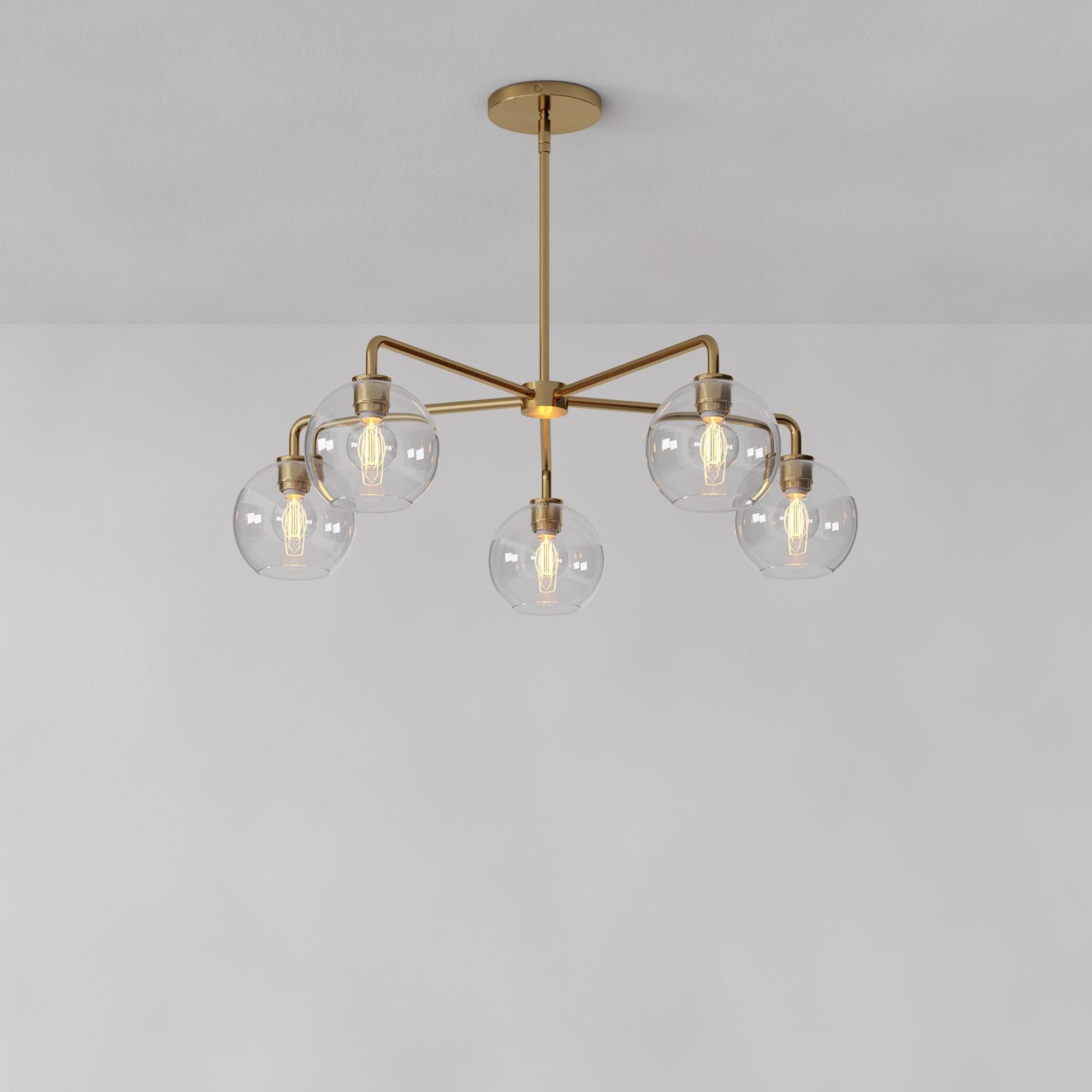 Selvion Contemporary Minimalist Chandelier – Soft Glow Porcelain Fixture for Dining & Hallway