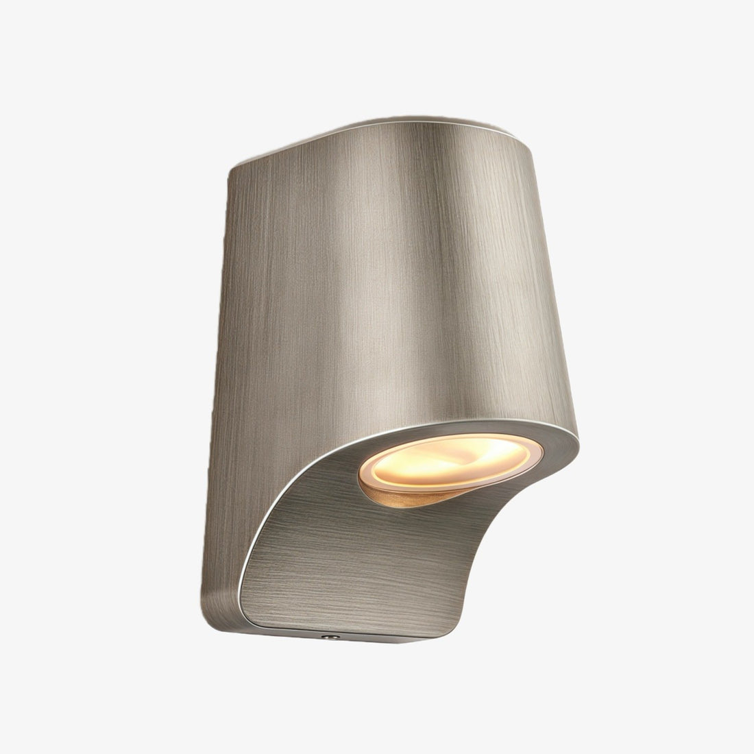 Rivathis Minimalist Metal Pewter Wall Lantern - Stylish Porch Fixture Ideal for Entry or Garden