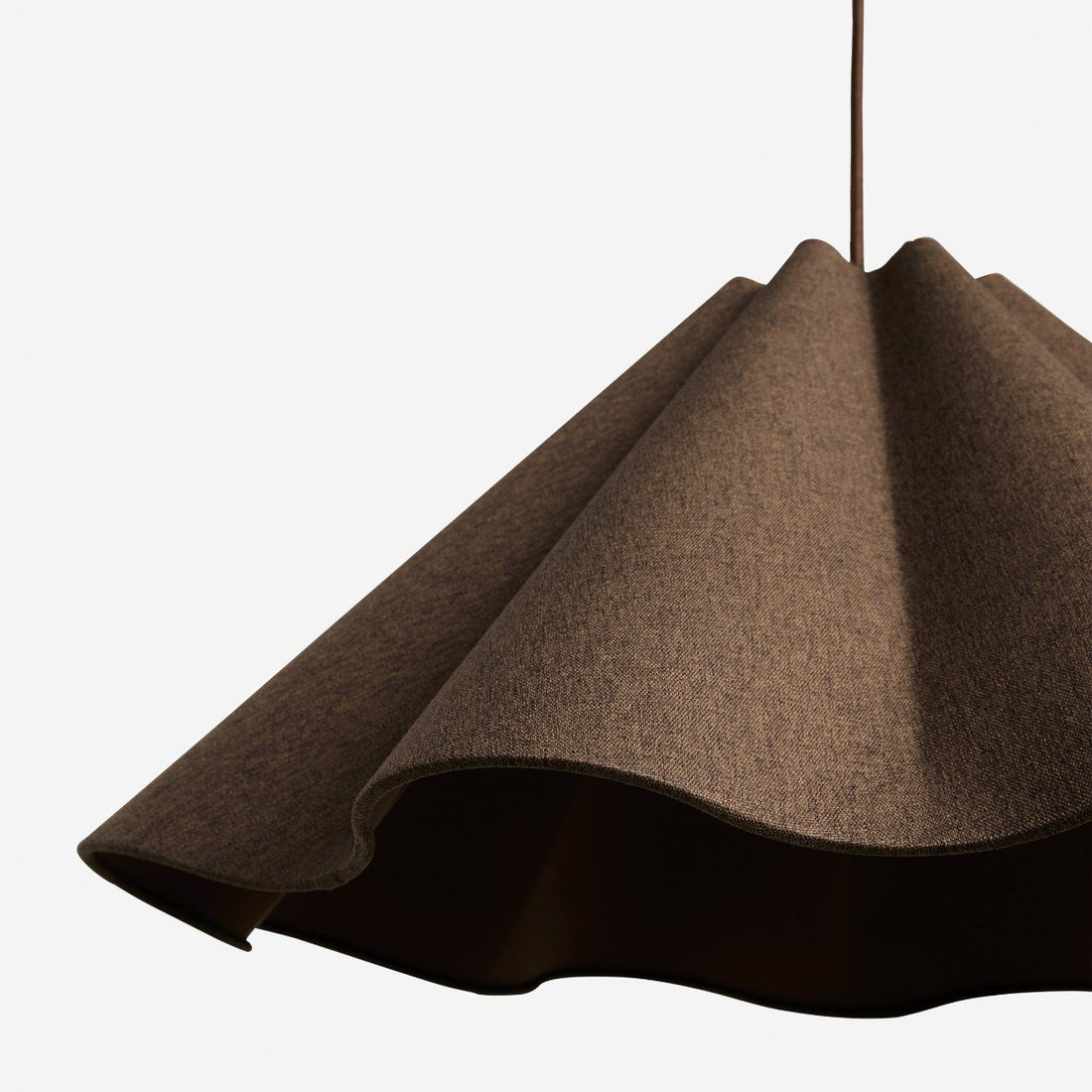Weavara Sculptural Fabric & Metal Pendant Light - Modern Hanging Lamp for Dining or Living Rooms