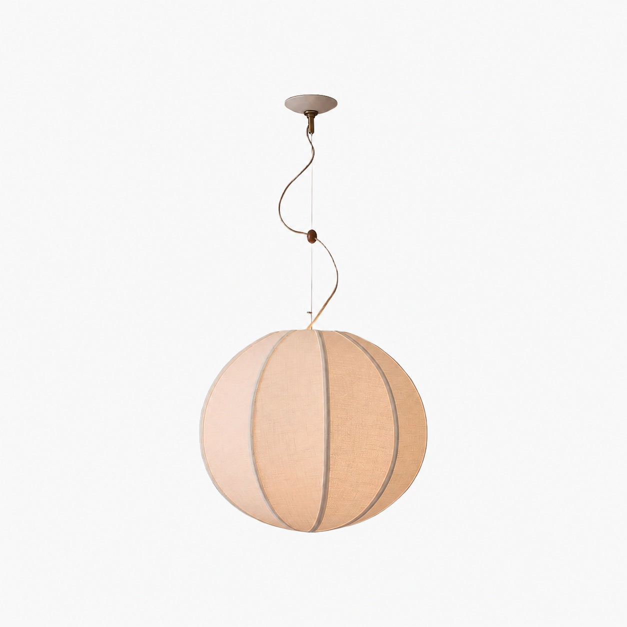 Alvian Adjustable Pendant Light with Linen Shade for Dining Room and Kitchen Island