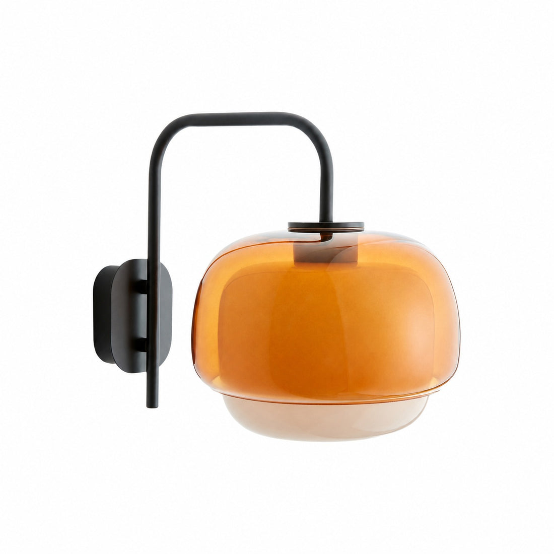 Clinco Colored Modern Vintage Glass Wall Lamp - Soft Mushroom Glow