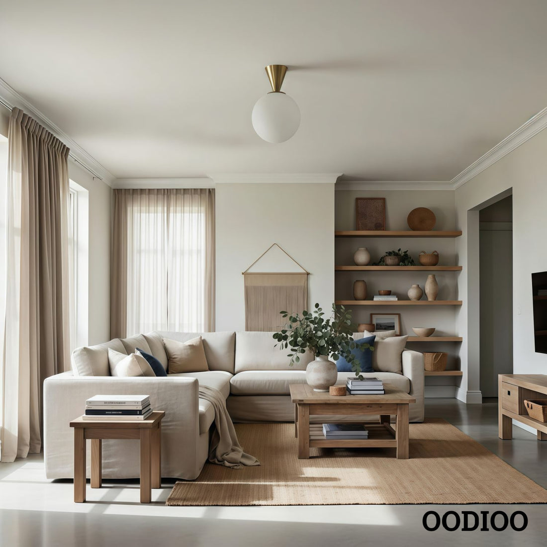 Ulvara Contemporary Round Ceiling Light – Sleek Flush Mount Fixture for Modern Interiors