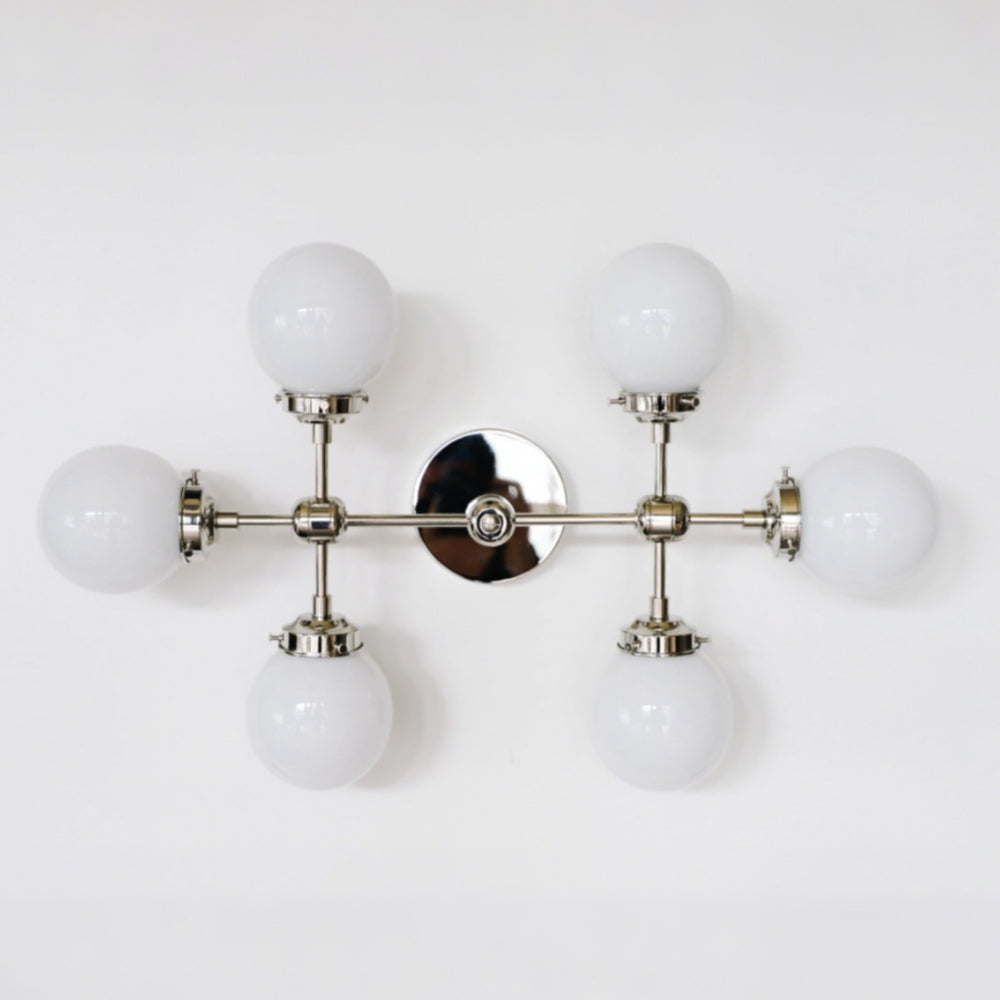 Horizontal & Vertical Decorative Multi-Head Metal Wall Sconce