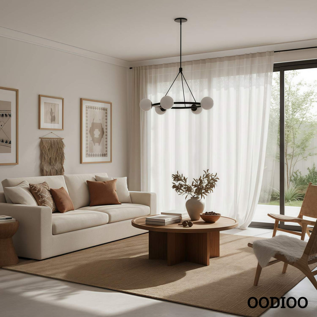 Brelia Elegant Modern Globe Chandelier - Multi Heads Light Fixture for Residential and Commercial Spaces