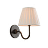 Vintage Brass Burlap Wall Lamp