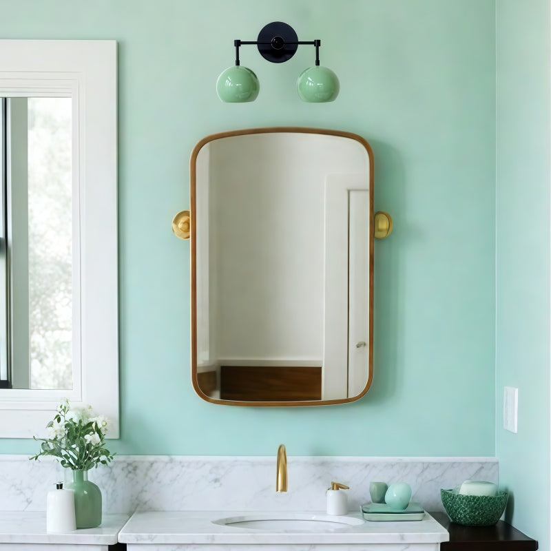 Spring Green Shades Sconce - Double Bubble Pop Vanity Wall Light