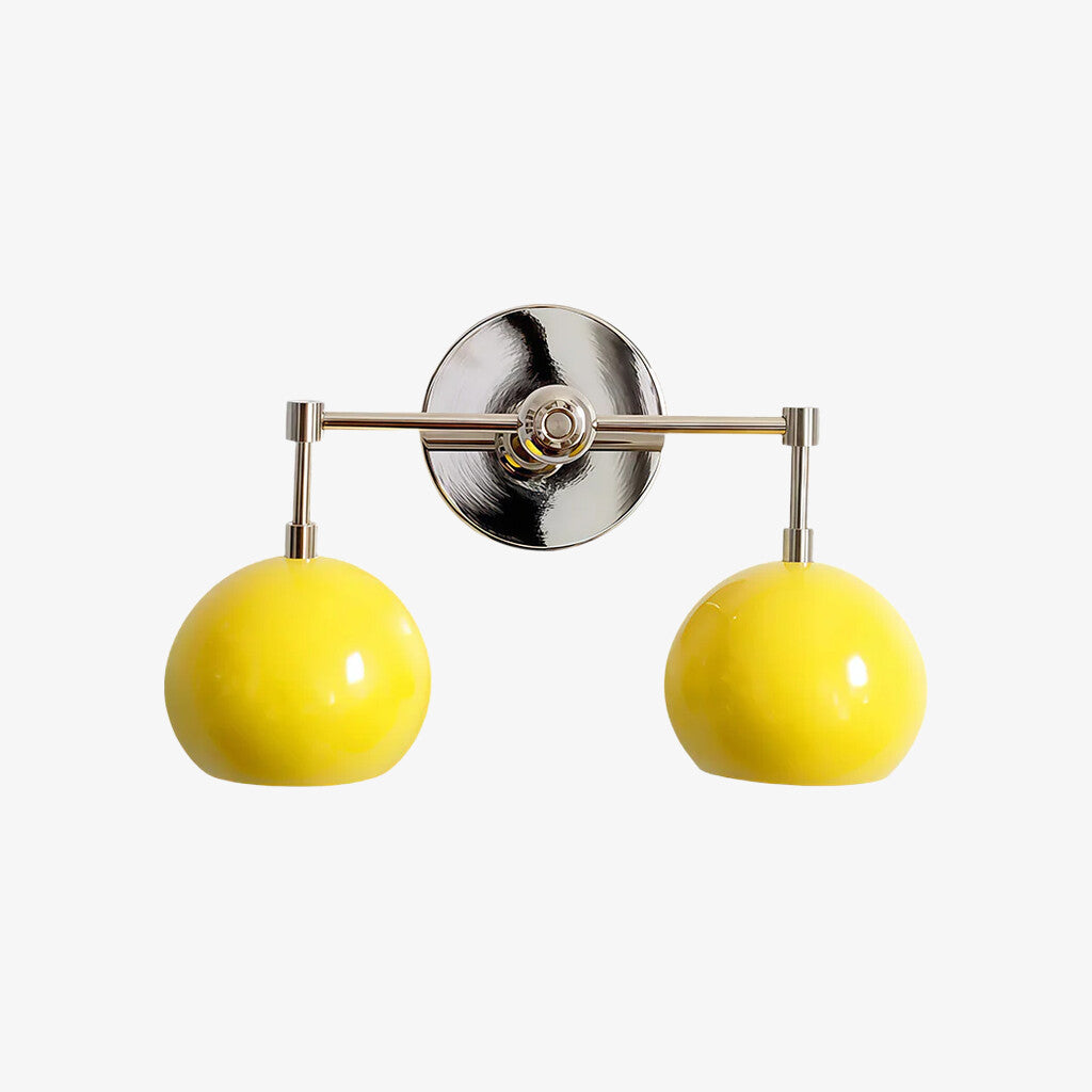 Sunshine Yellow Shades Sconce - Bubble Pop Vanity Wall Light For Bedroom