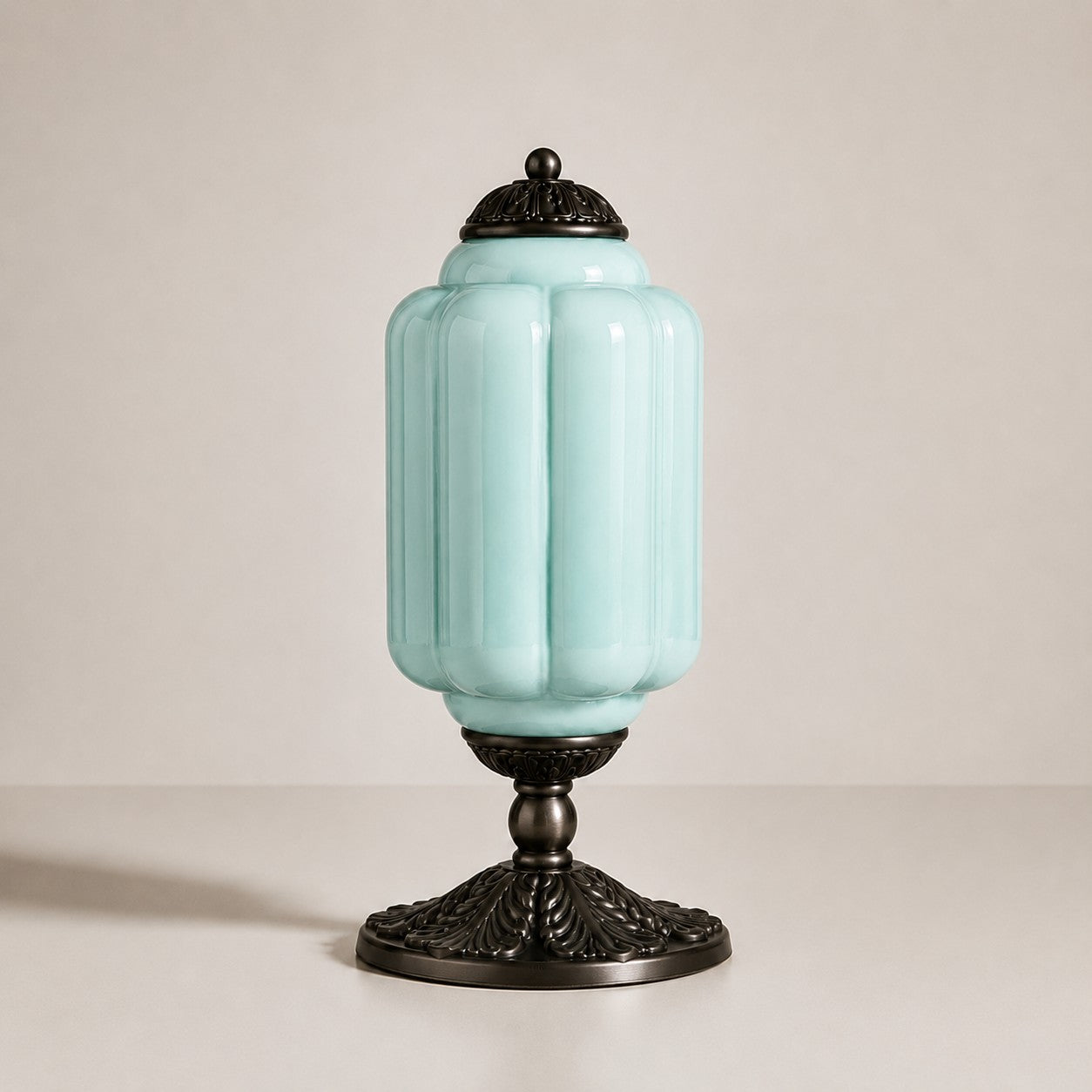 Eloise Milk Glass Table Lamp for Bedroom Decor
