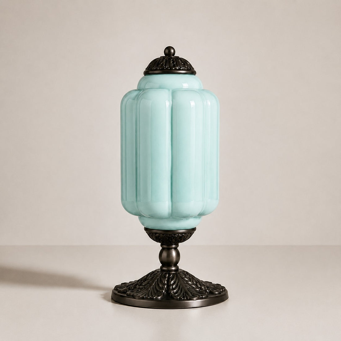 Eloise Milk Glass Table Lamp for Bedroom Decor