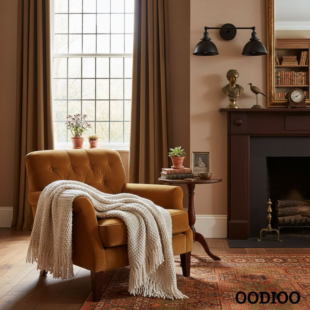 Conique Metal Dual Head Wall Fixture with Classic Shades – Industrial Vanity Lamp