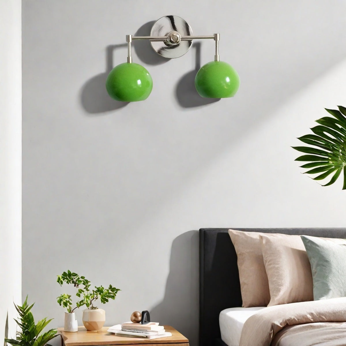 Spring Green Shades Sconce - Double Bubble Pop Vanity Wall Light