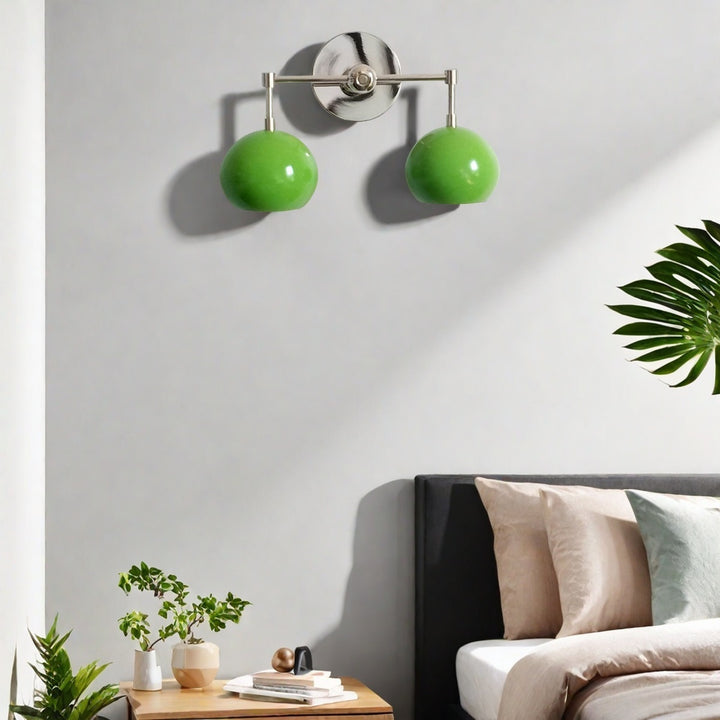 Spring Green Shades Loa Sconce - Double Bubble Pop Vanity Wall Light