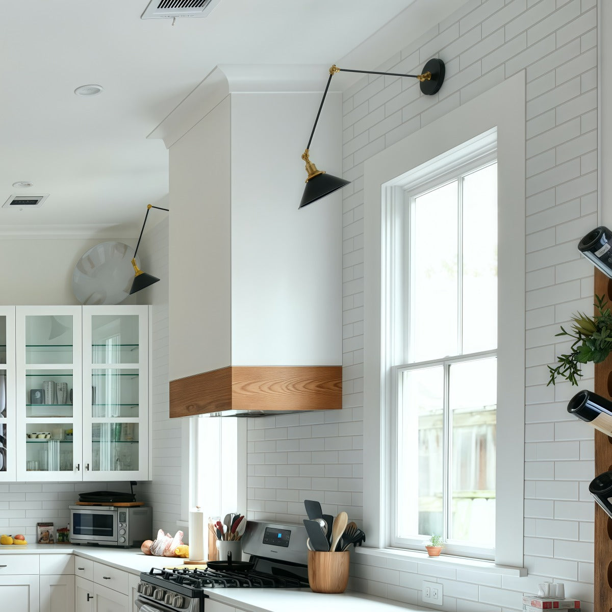 Classic Wall Mounted Cone Adjustable Sconce For Bedroom & Desk