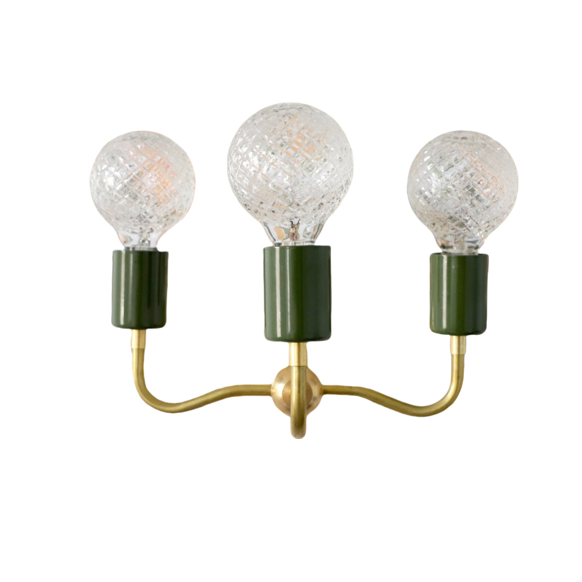 Vintage Style Elegant Three - Arm Metal Wall Sconce