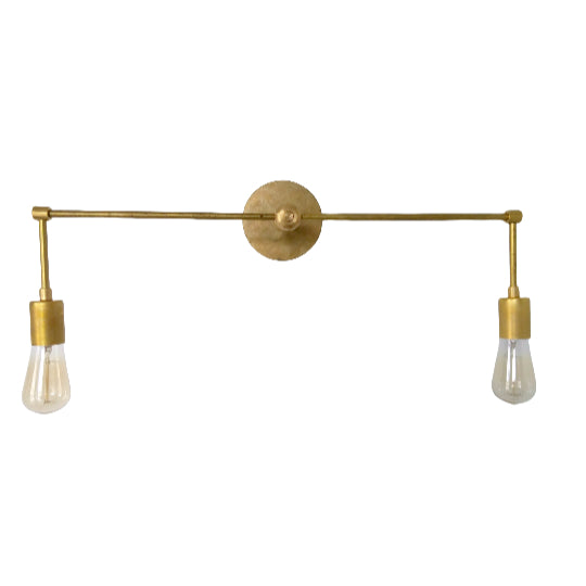 Modern Two Light Wall Sconce - Perfect Bedroom Or Hallway Light