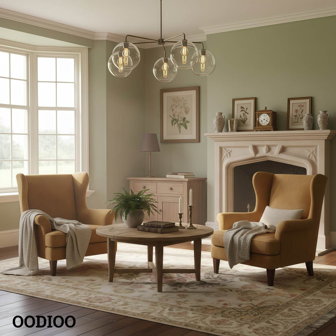 Selvion Contemporary Minimalist Chandelier – Soft Glow Porcelain Fixture for Dining & Hallway