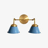 Modern Double Cone Brass Sconce - Accent Lighting For Bathroom & Hallway