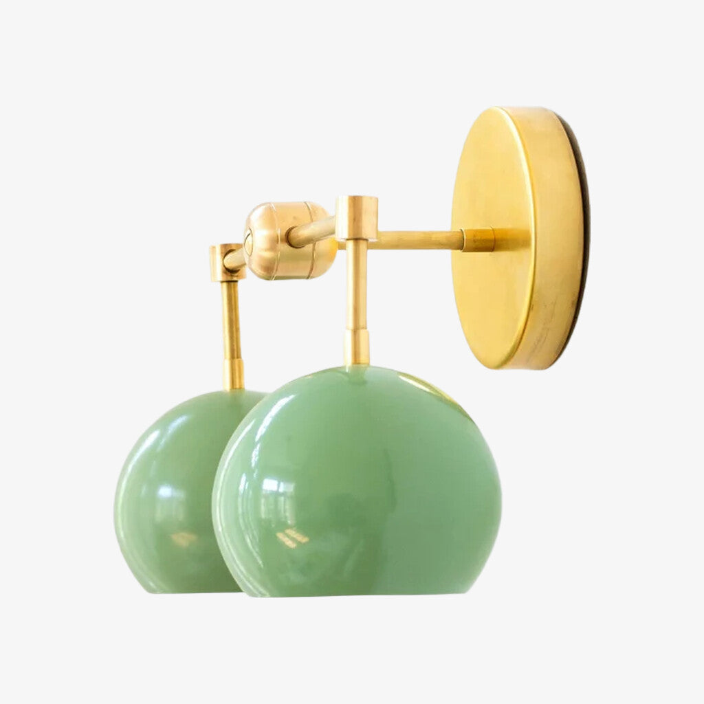 Spring Green Shades Sconce - Double Bubble Pop Vanity Wall Light