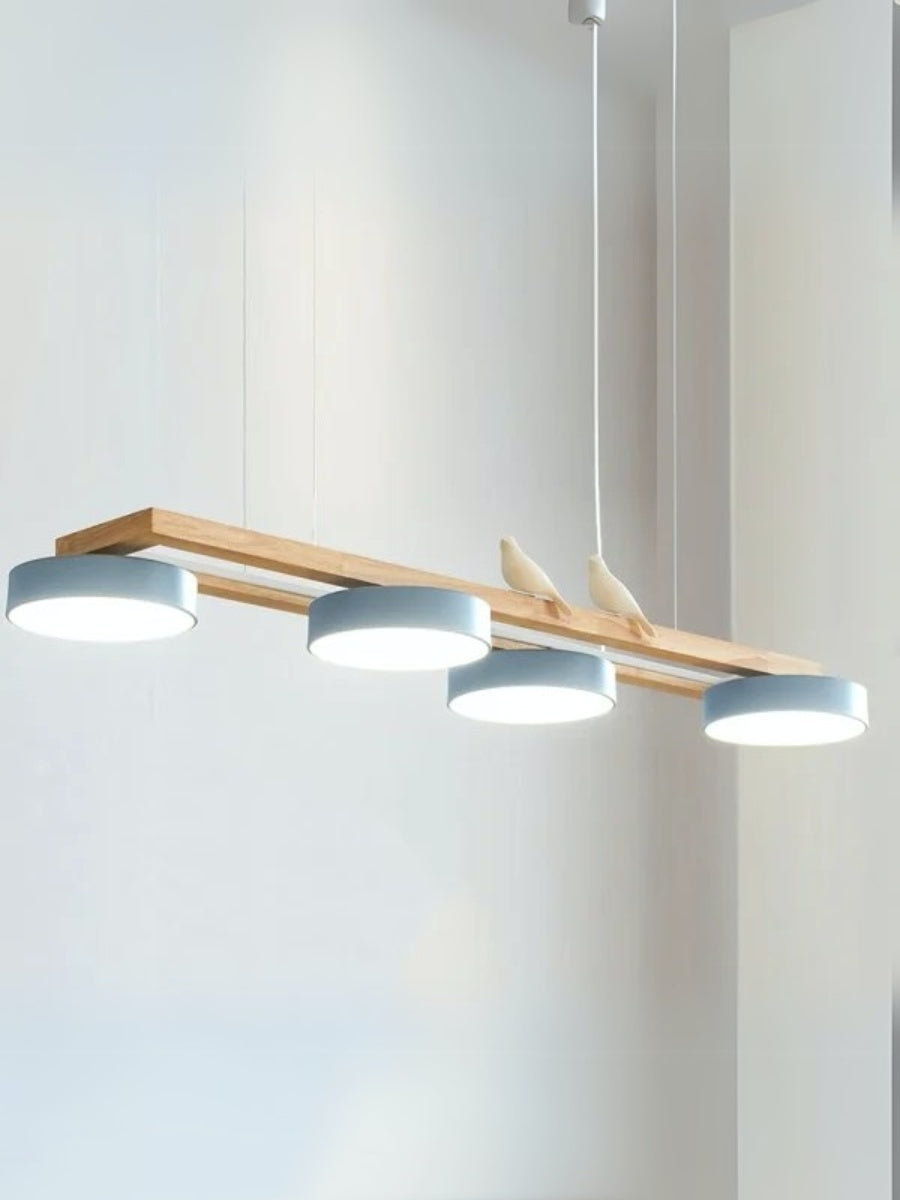 Modern Minimalist Bird 4-Light Pendant Light