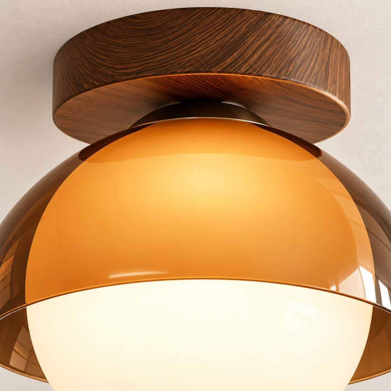 Afterglow Sunset Sculptural Glow Ceiling Lamp Modern Vintage Style for Hallway and Entryway