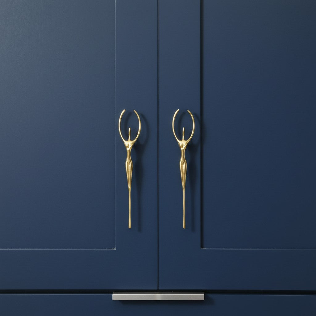 Verlitho Artful Minimalist Cabinet Handle Pull - Closet Doors Handle