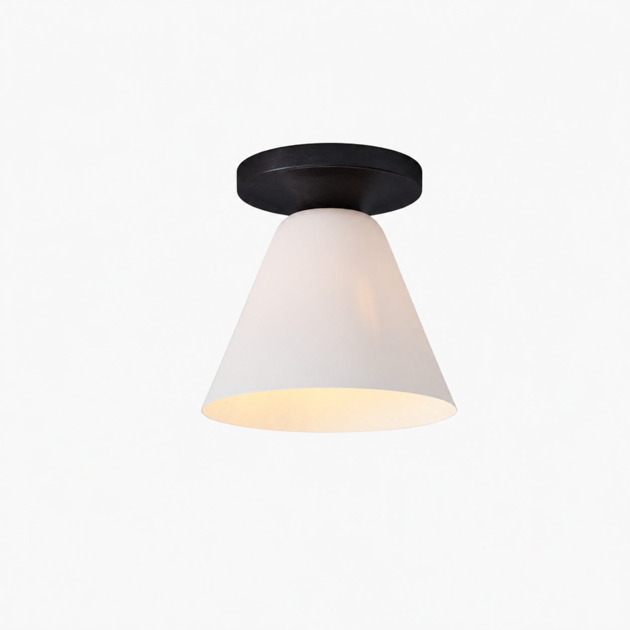 Conica Cone Flush Mount – Glass Ceiling Light for Modern Spaces