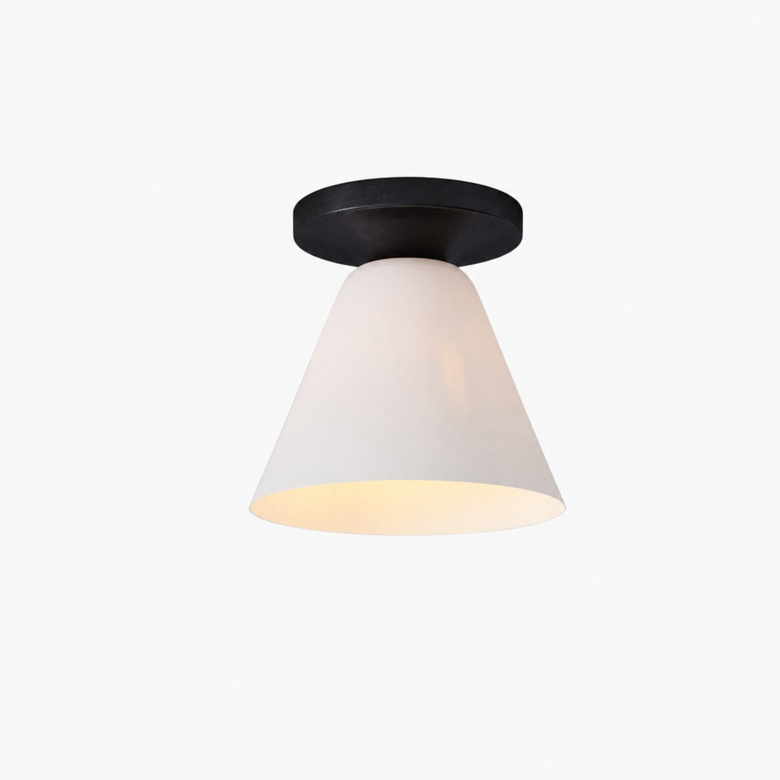 Conica Cone Flush Mount – Glass Ceiling Light for Modern Spaces