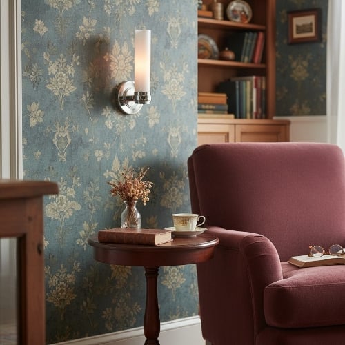 Roven Modern Wall Sconce Inspired with Glass Cylinder Shade - Versatile Accent For Living Room