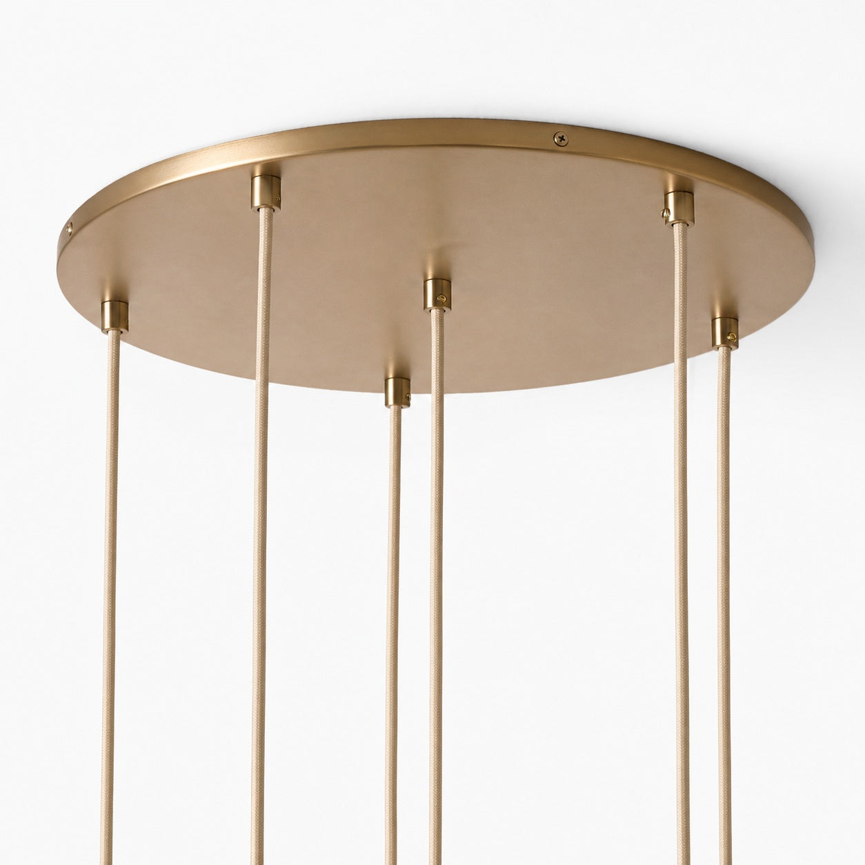 Orovia Ceramic Shade Chandelier – Iron Pendant Adjustable Height Design