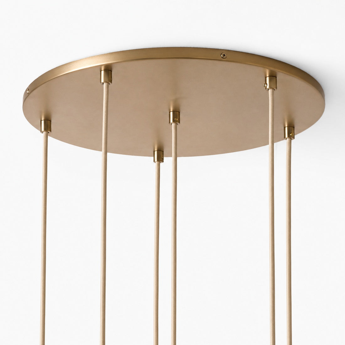 Orovia Ceramic Shade Chandelier – Iron Pendant Adjustable Height Design