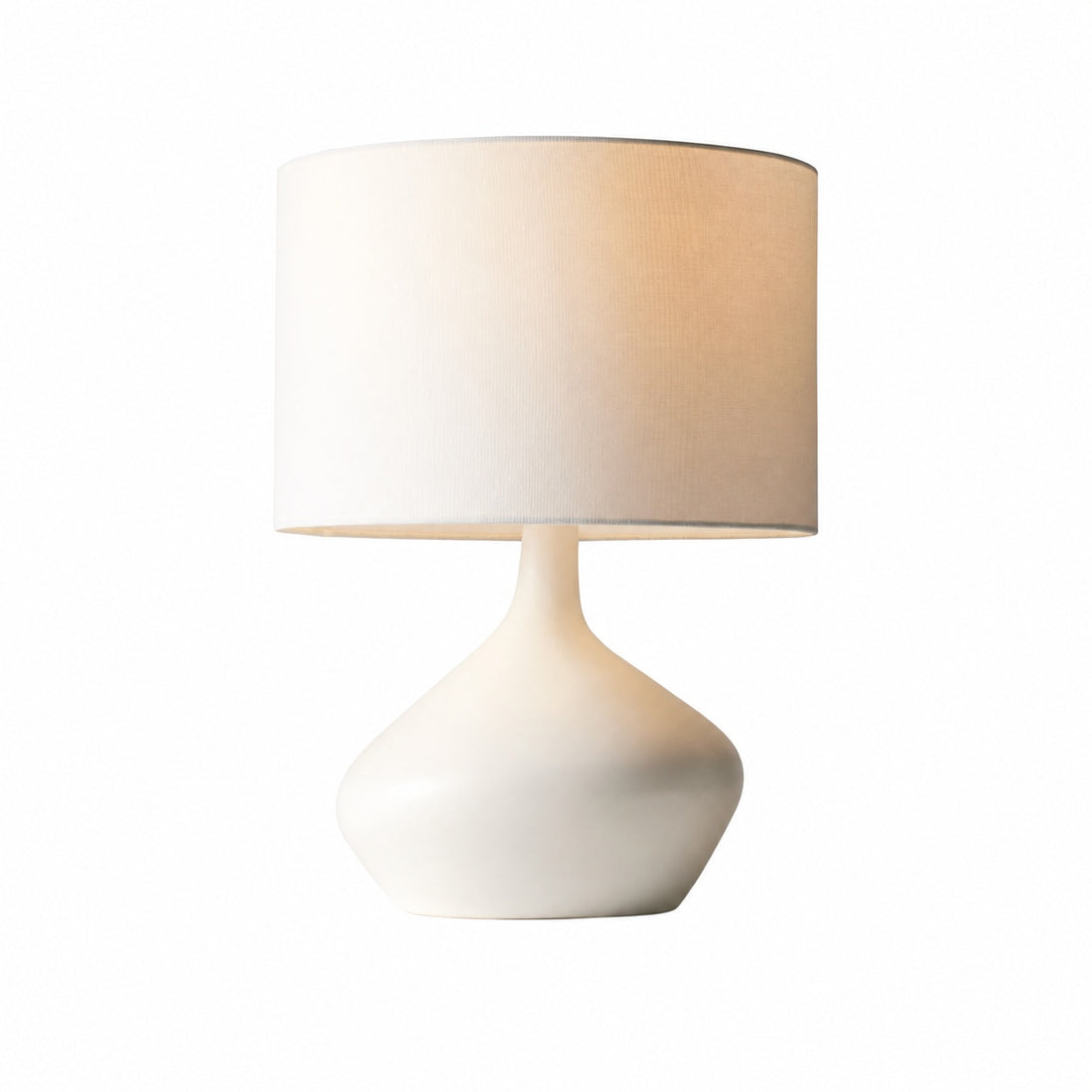 Lumo Modern Asymmetrical Table Lamp - Artistic Ceramic Body Ambient Lighting for Contemporary Home and Office
