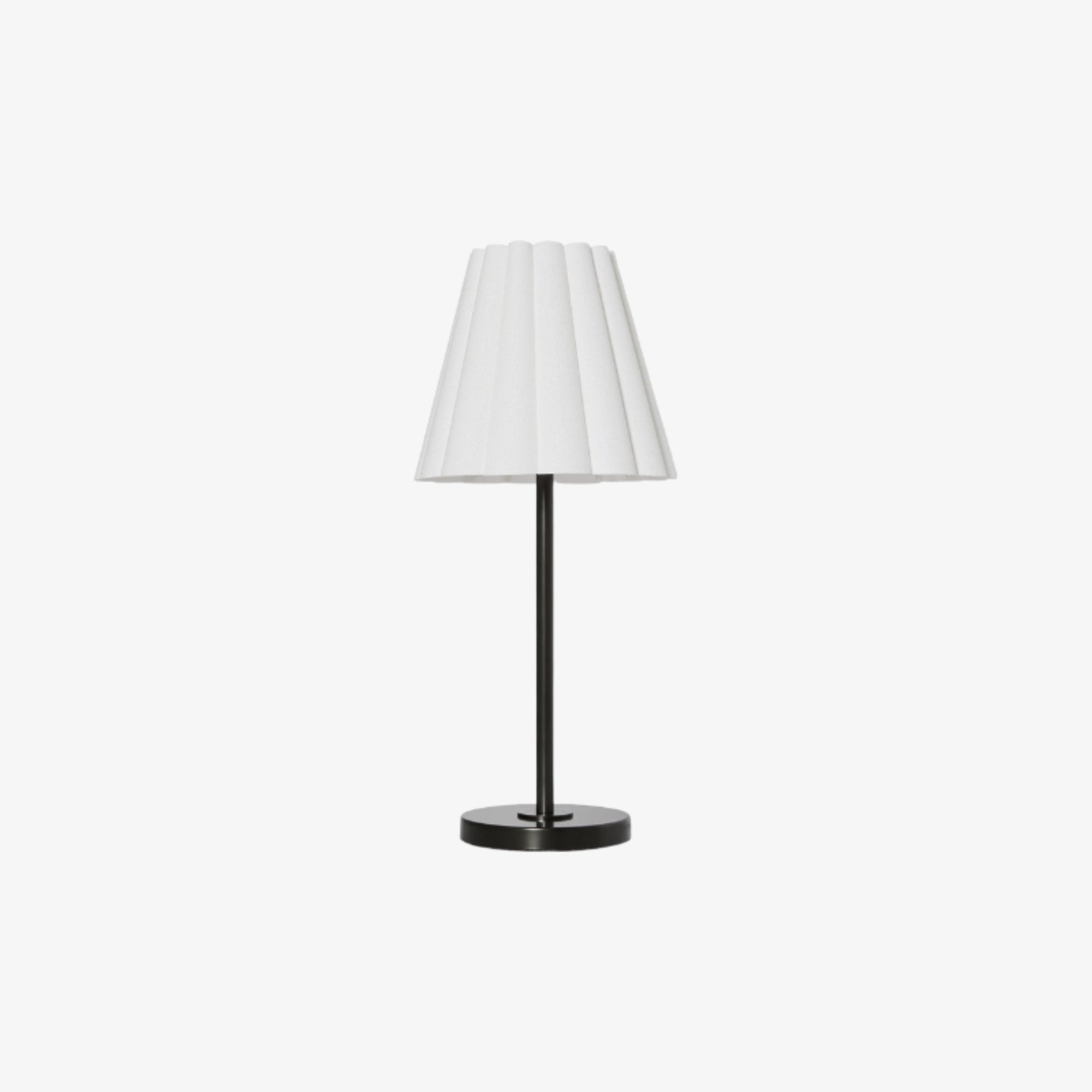 Ruffmeto Transitional Slim Table Lamp – Sculptural Shade Lighting for Living Room or Bedroom