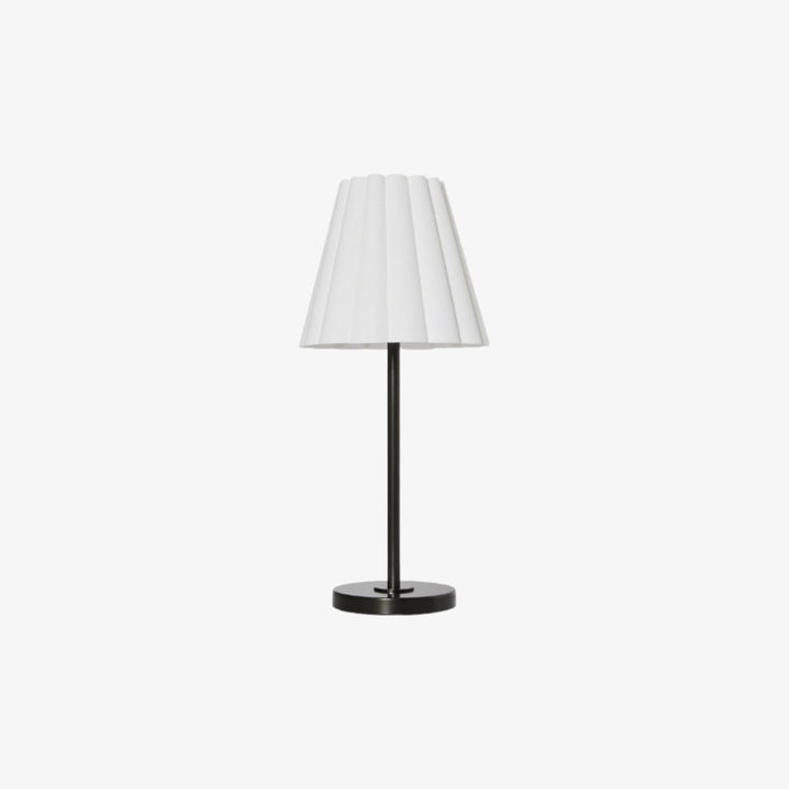 Ruffmeto Transitional Slim Table Lamp – Sculptural Shade Lighting for Living Room or Bedroom