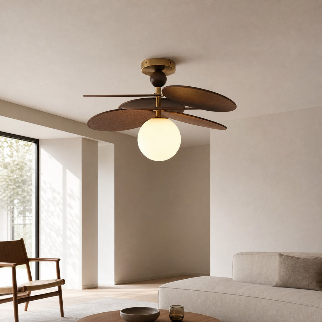 Orrise Overlapping Blade Design Ceiling Light – Contemporary Decorative Light for Interiors
