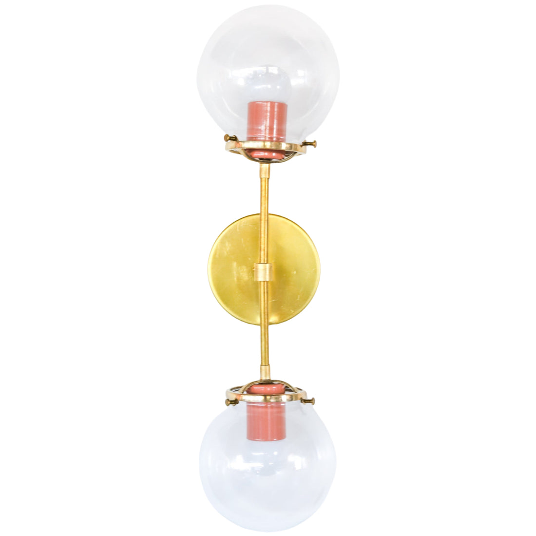 Color Pop Design Double Wall Light Fixture With Modern Metal Finish