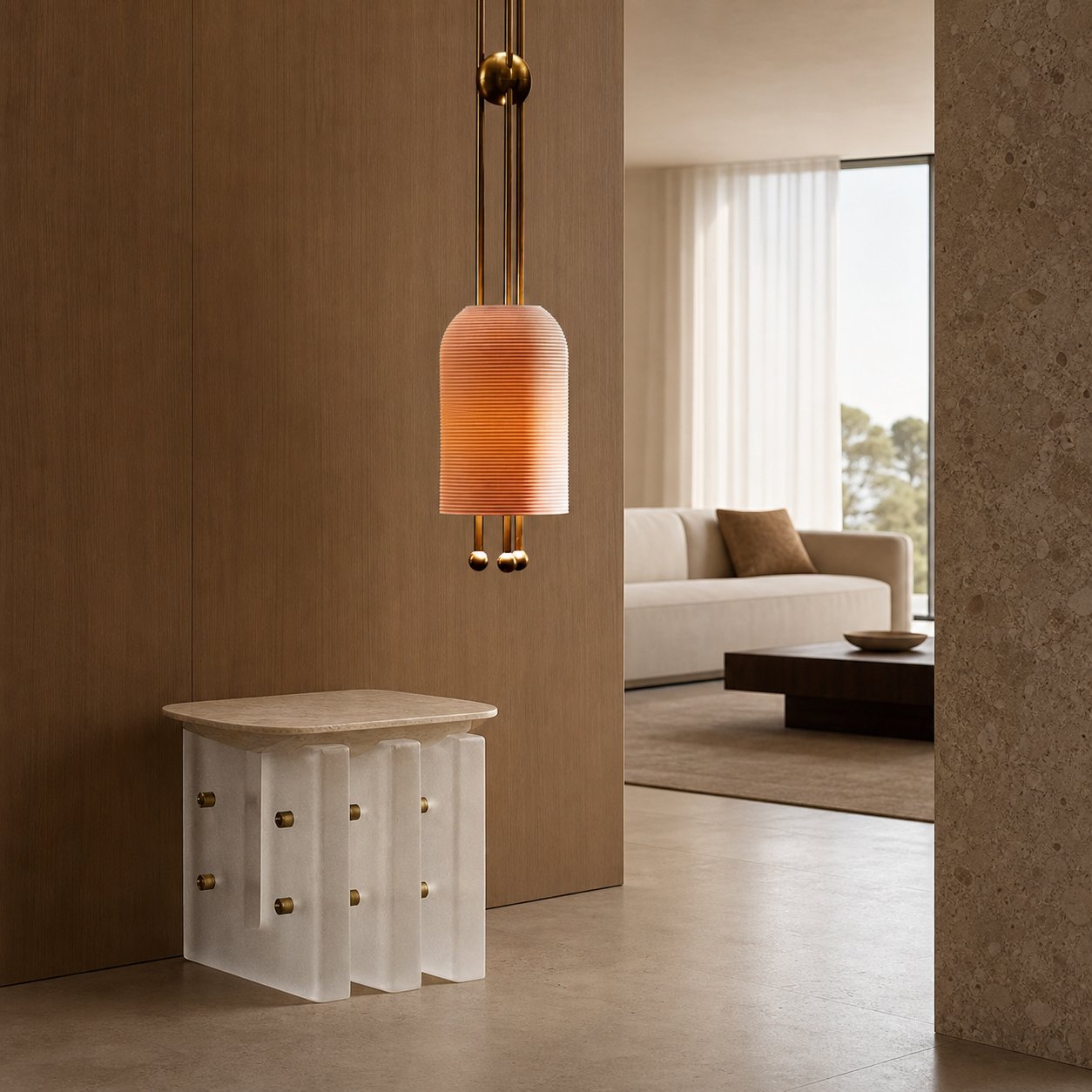 Lantern Glass Pendant Lamp