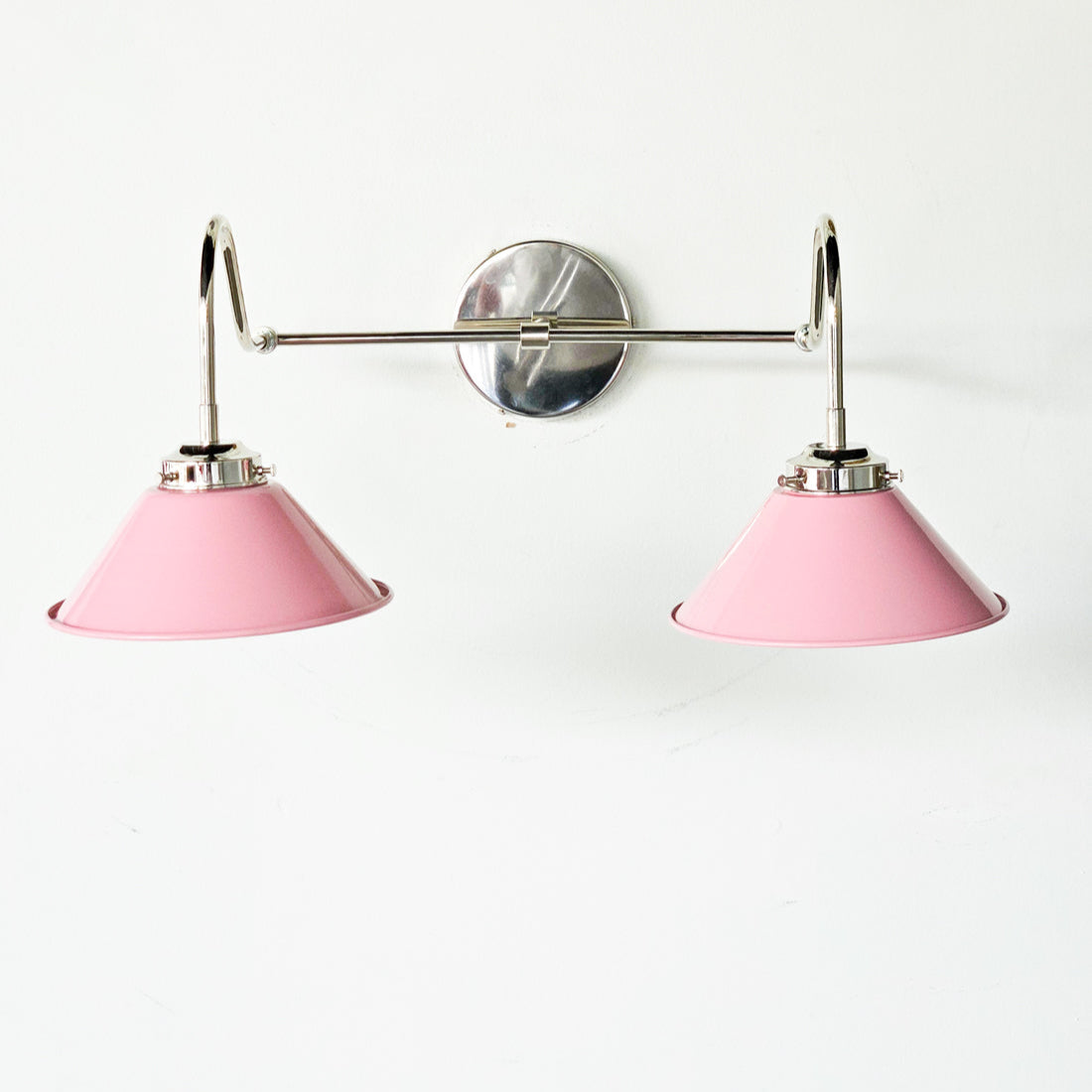 Various Colors Double Wall Sconce Light - Elegant Cone Shade