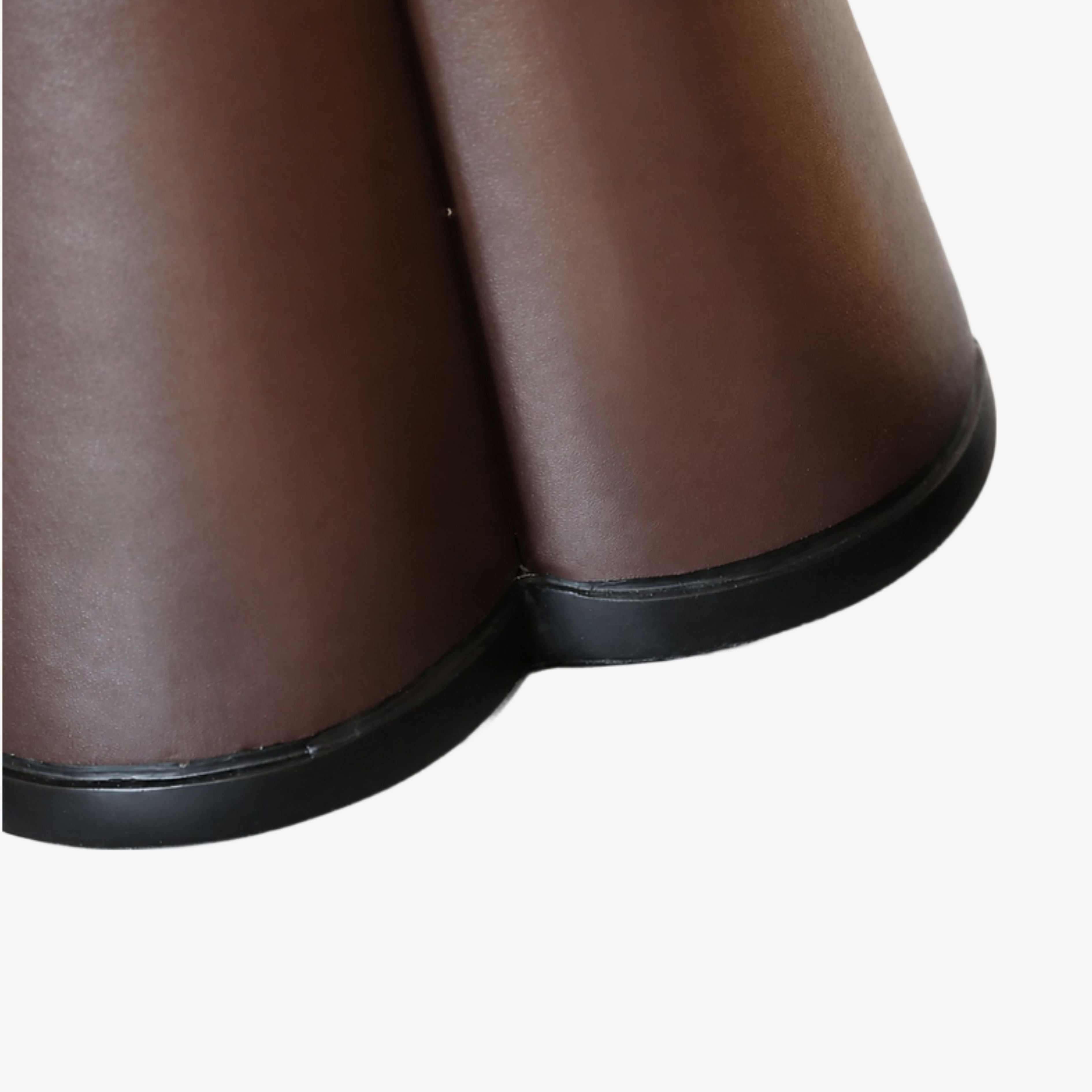 Brown leather texture and black base detail