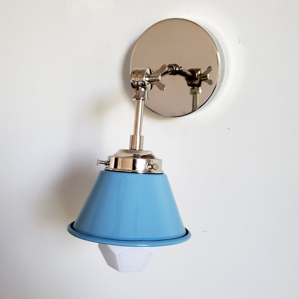 Modern Cone With Elegant Swivel Mechanism Brass Wall Lamp