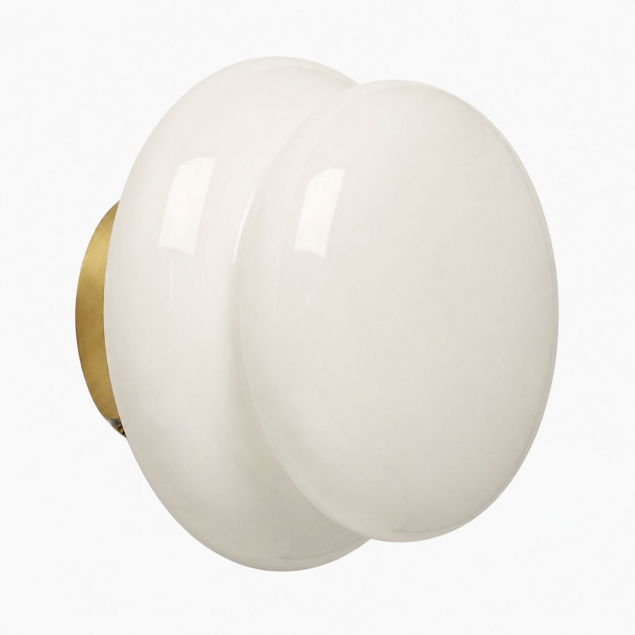 Orra Vintage Opal Glass Wall Lamp - Classic Round Sconce for Living Room