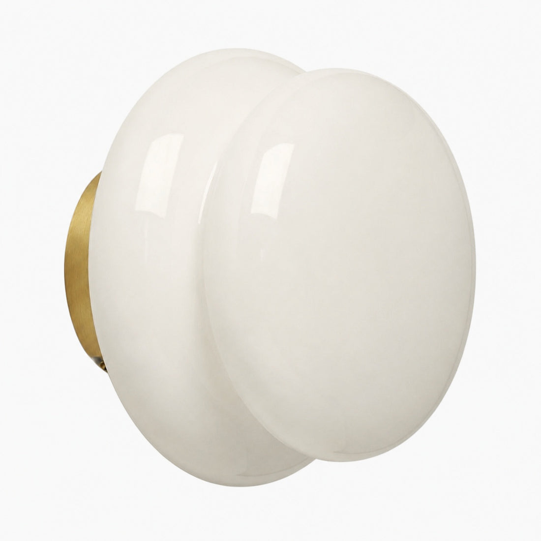 Orra Vintage Opal Glass Wall Lamp - Classic Round Sconce for Living Room
