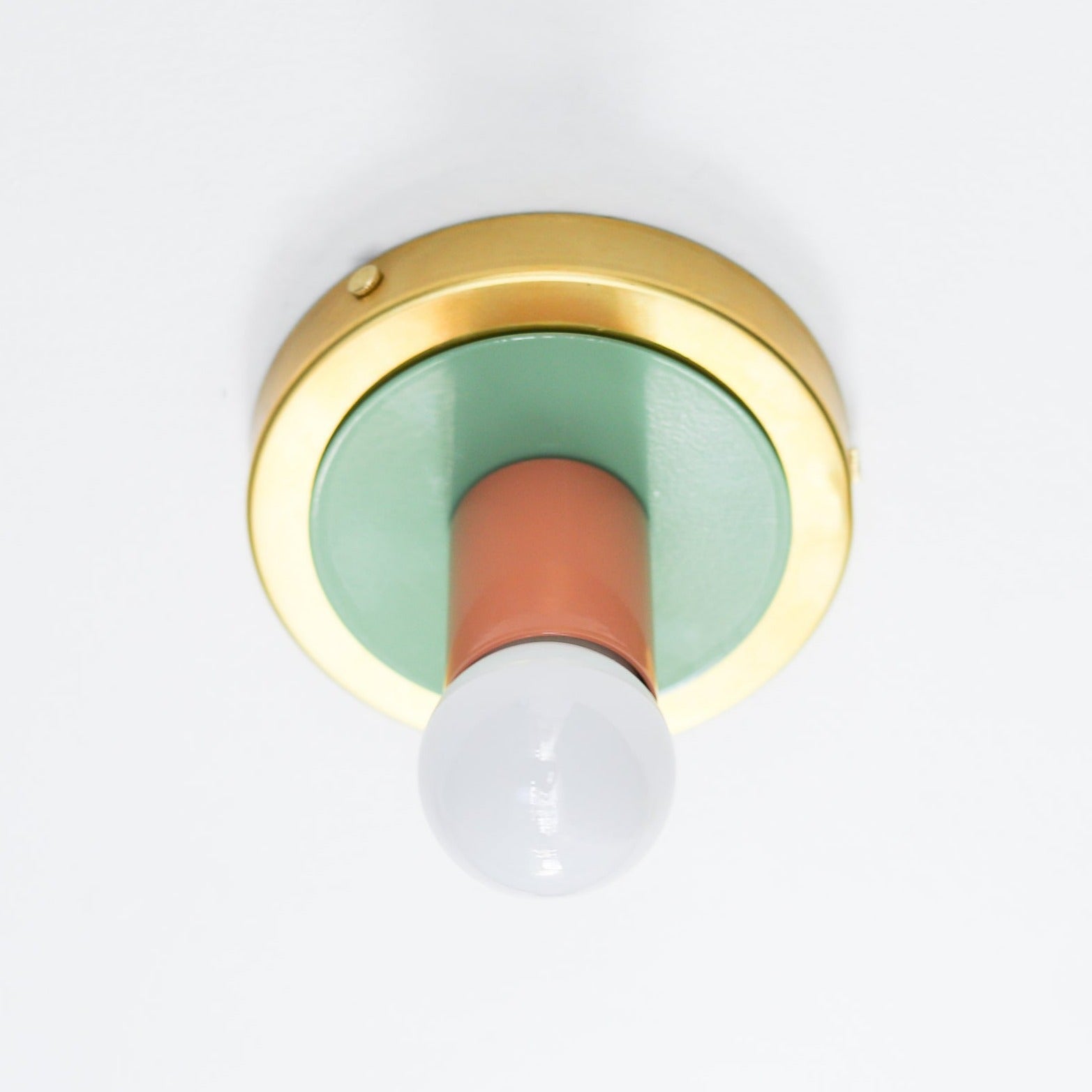 Colorful Wall Sconce - Modern Brass & Chrome Accent Lighting Fixture